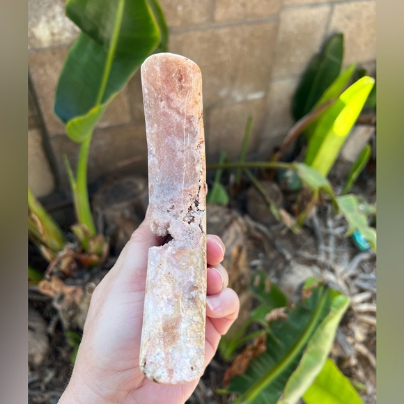 Pink Amethyst Crystal Moon with Purple, Quartz and a Sugar Druzy - Picture 7 of 11